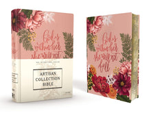 Cargar imagen en el visor de la galería, NIV, Artisan Collection Bible, Cloth over Board, Pink Floral
