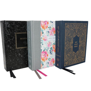 KJV Journal the Word Bible, Reflect, Journal or Create Art Next to Your Favorite Verses (Pink Floral Cloth over Board, Red Letter, Comfort Print: King James Version Holy Bible)