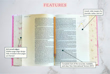Cargar imagen en el visor de la galería, NIV, Artisan Collection Bible for Girls, Cloth over Board, Pink Daisies, Designed Edges under Gilding, Red Letter, Comfort Print
