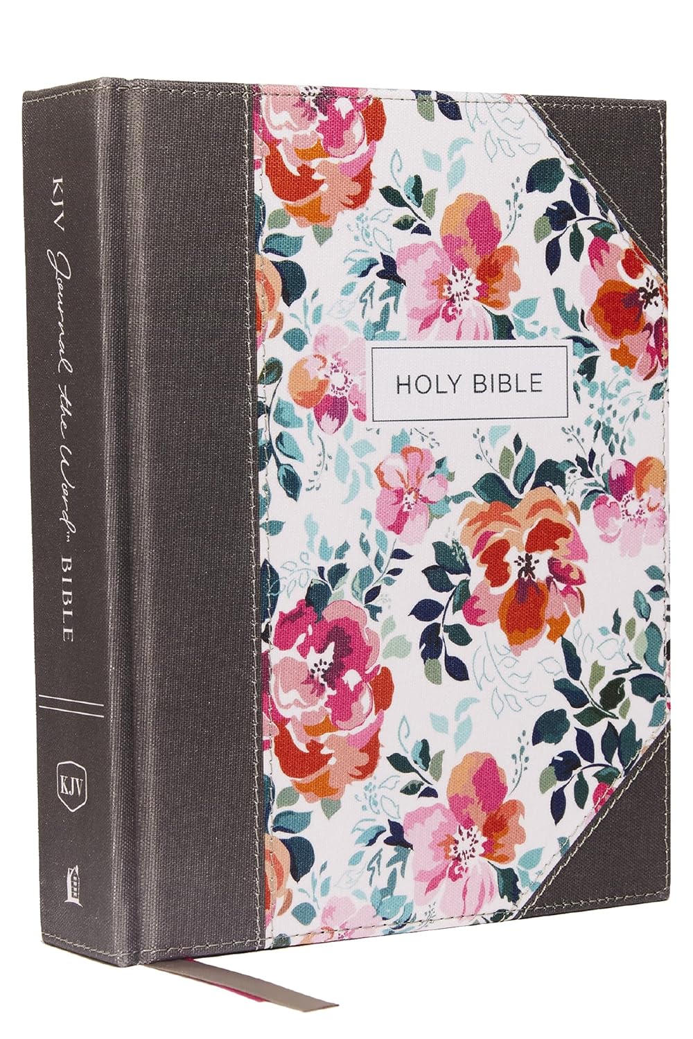 KJV Journal the Word Bible, Reflect, Journal or Create Art Next to Your Favorite Verses (Pink Floral Cloth over Board, Red Letter, Comfort Print: King James Version Holy Bible)